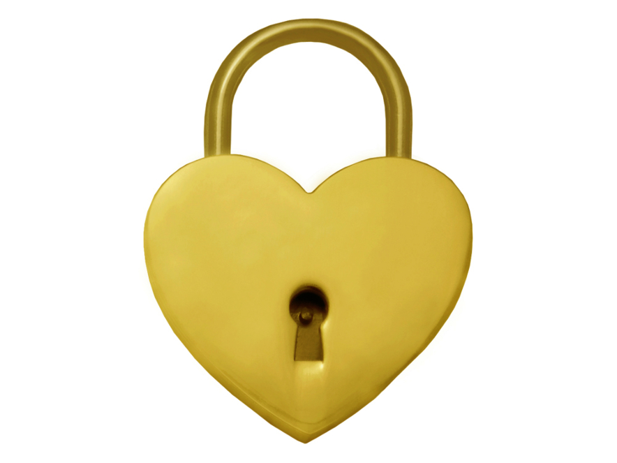 Love Padlock Metal Goldproduct image #1