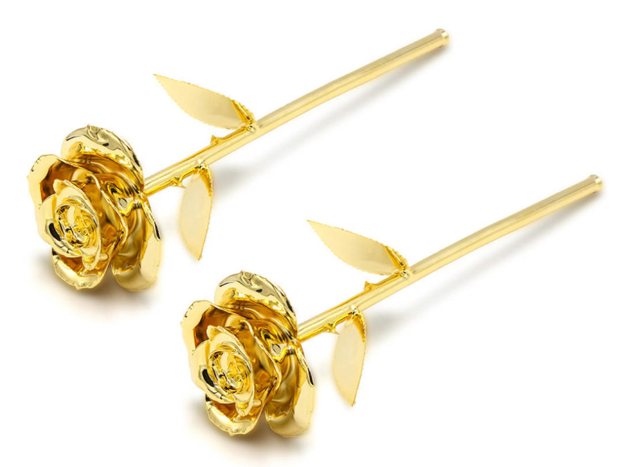 24K Gold Dipped Love Rose - 2 Dealproduct image #1