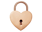 Love Padlock Metal Roseproduct thumbnail #1