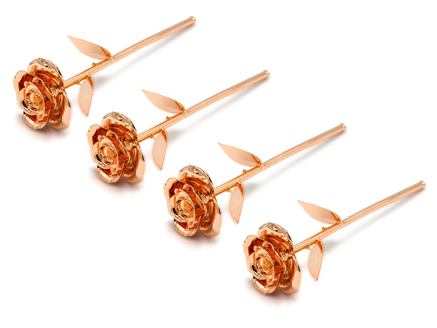 Rose Gold Dipped Love Rose - 4 Dealproduct zoom image #1